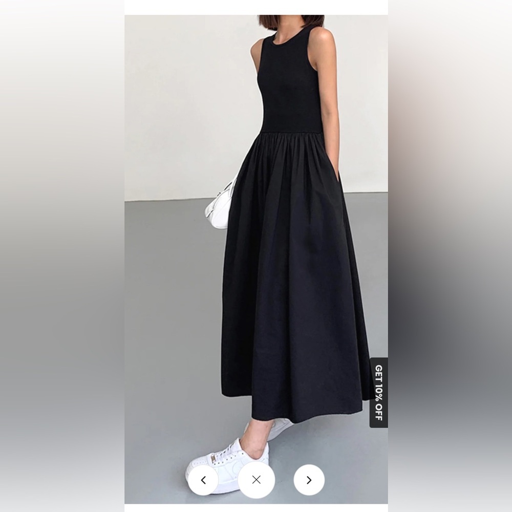 Commense Black Dress